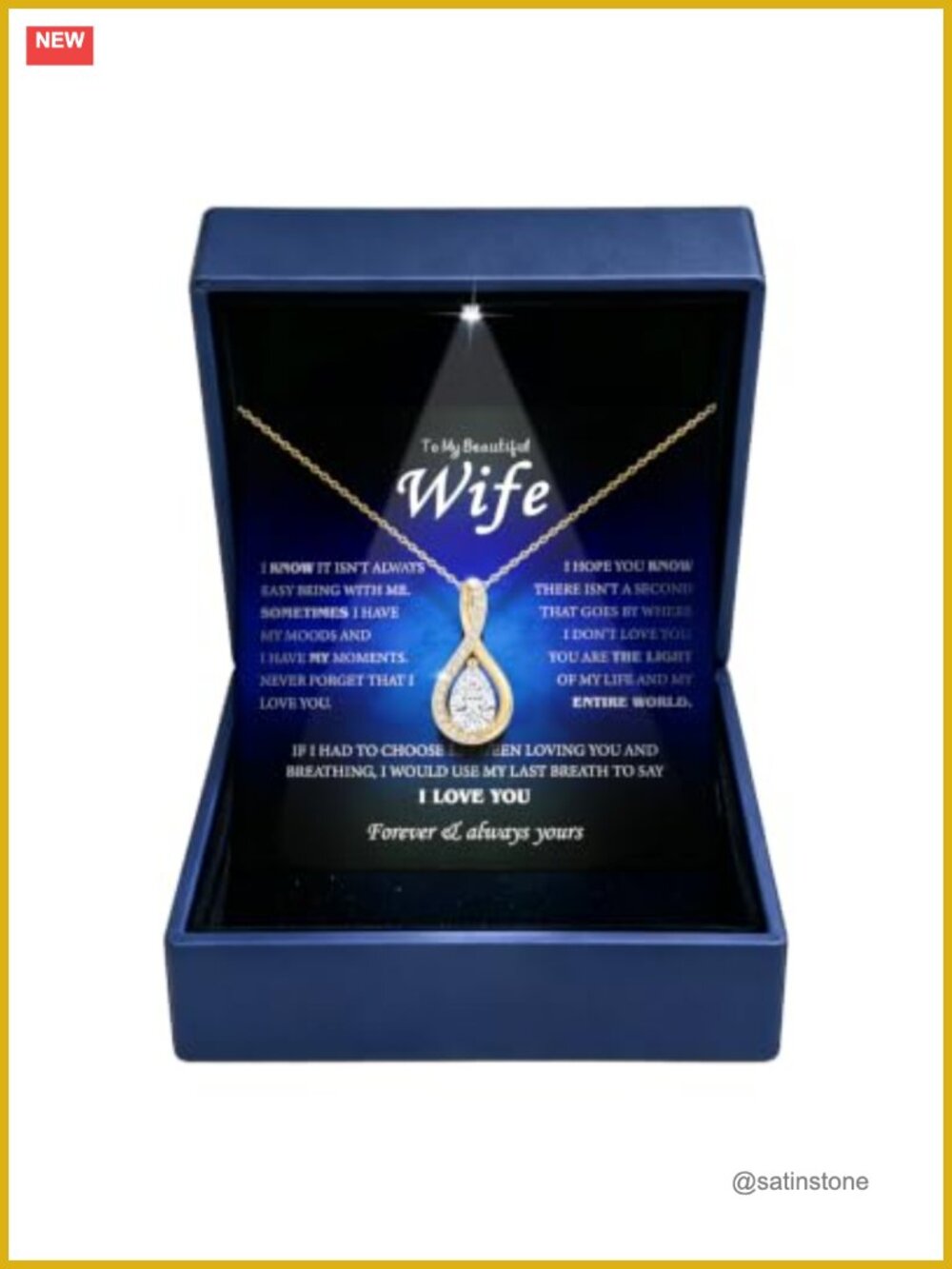 2CT Moissanite Pendant Necklace 18K Gold Plated Sterling Silver Gift